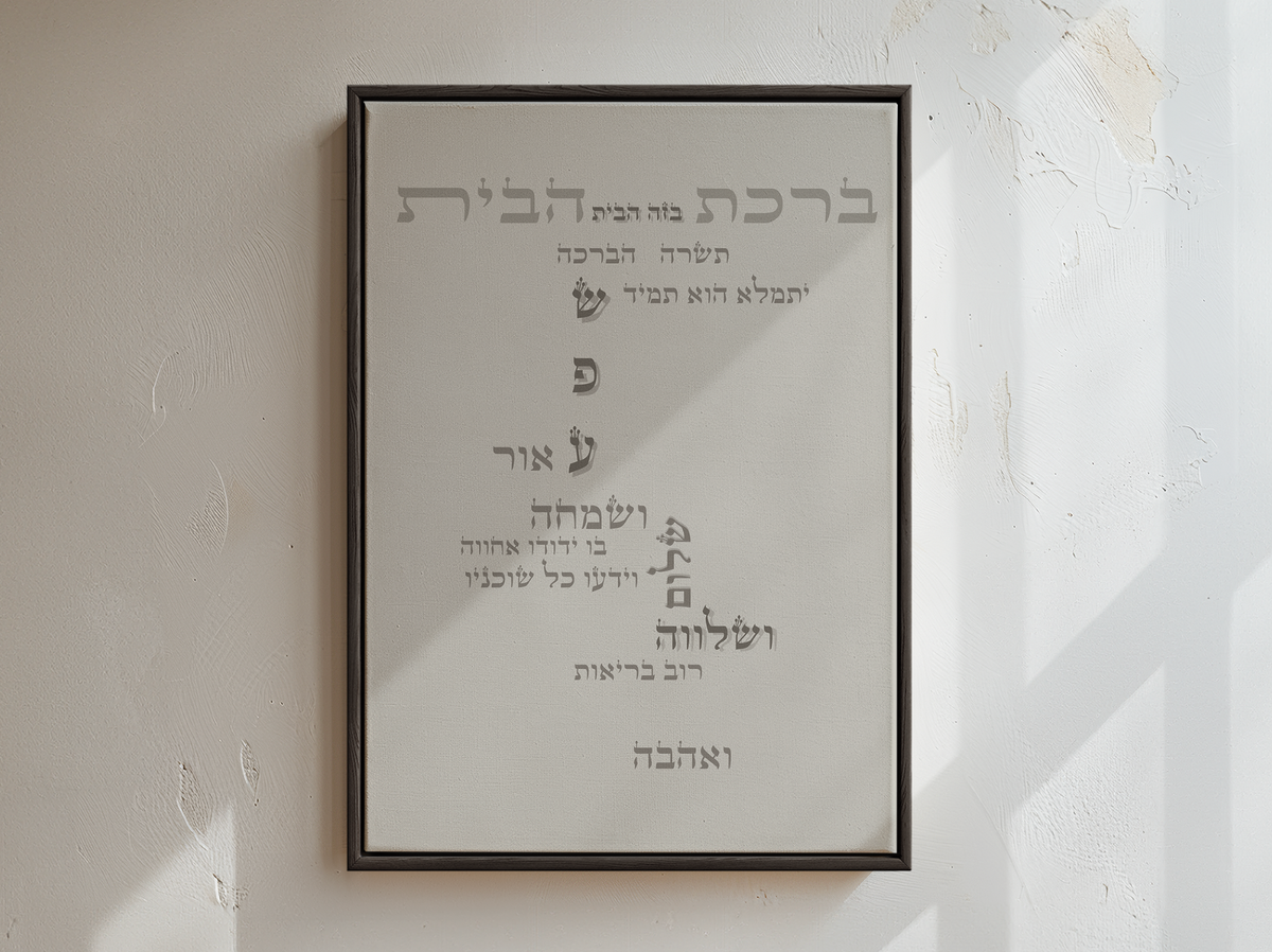 מארז ברכת הבית + מסגרת פרמיום