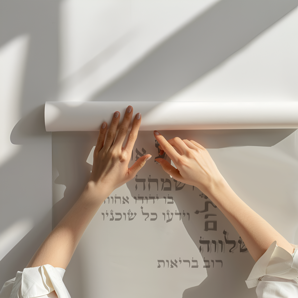 הדפס מגולגל- ברכת הבית